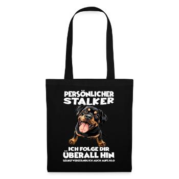 Propriétaires de chiens rottweiler pour propriétaires de chiens rottweilers - Sac en tissu - noir - Devant