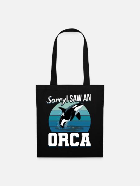 Funny Orca - Stoffbeutel - Schwarz
