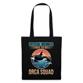 Funny Orca - Stoffbeutel - Schwarz - Vorne
