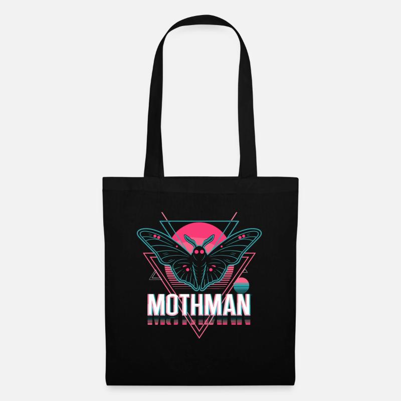 Mothman Retro Synthwave Cryptid Urban Legend 80'erne - Mulepose - sort