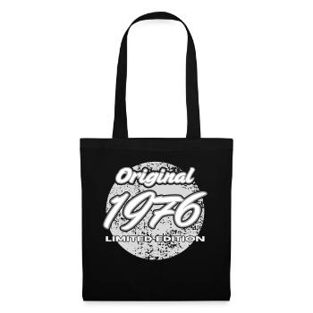 50e anniversaire 1976 cadeau pour hommes et femmes - Sac en tissu - noir - Devant