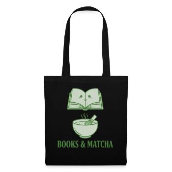 Books And Matcha Matcha Lover Green Tea Funny - Tote Bag - black - Front