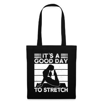 Passionnés de Pilates, c’est une bonne journée pour s’étirer - Sac en tissu - noir - Devant