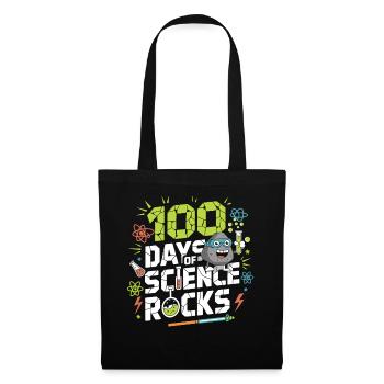 100 Tage Wissenschaft Rocks - Stoffbeutel - Schwarz - Vorne