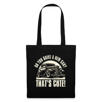 Collectionneur de voitures classiques - Sac en tissu - noir - Devant