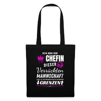 Chefin der Verrückten Mannschaft Chefin Geschenke - Sac en tissu - noir - Devant