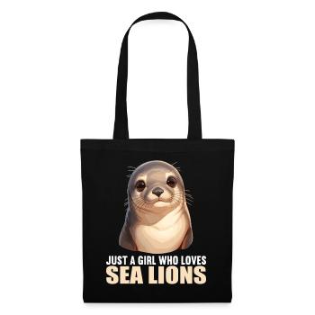 Lions de mer Lion de mer - Sac en tissu - noir - Devant