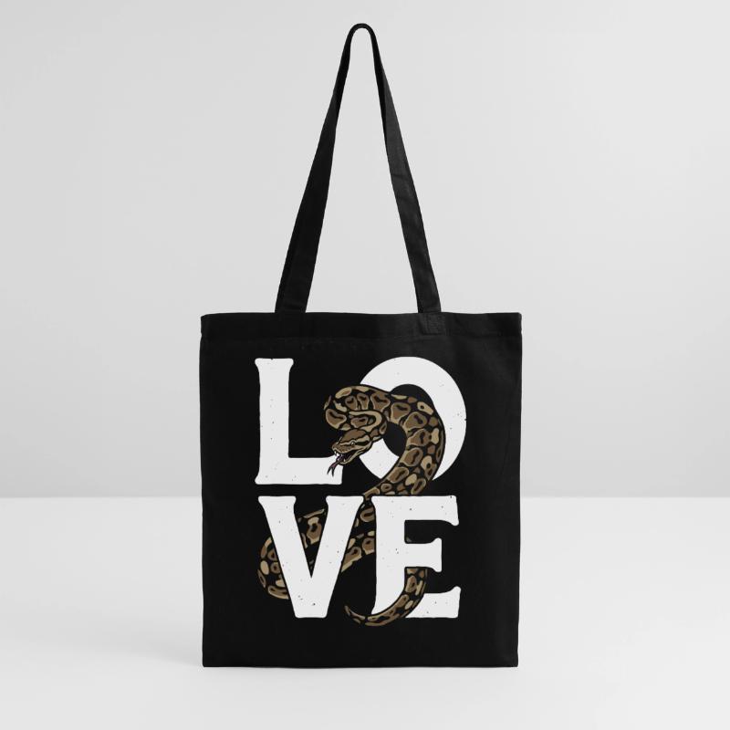 King Python Snakes LOVE Terrarium Python Tote Bag