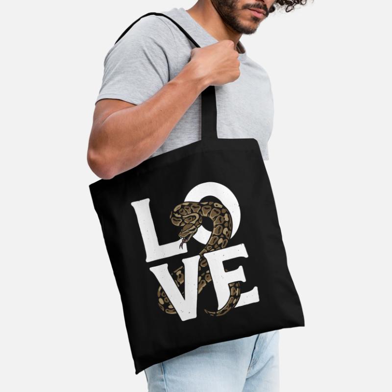 King Python Snakes LOVE Terrarium Python Tote Bag