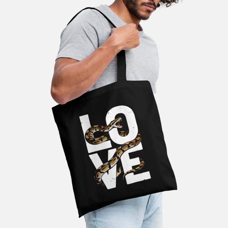 King Python Snakes LOVE Terrarium Python Tote Bag