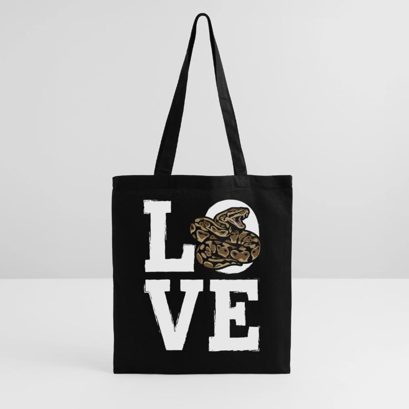 King Python Snakes LOVE Terrarium Python Tote Bag