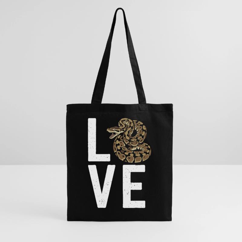 King Python Snakes LOVE Terrarium Python Tote Bag