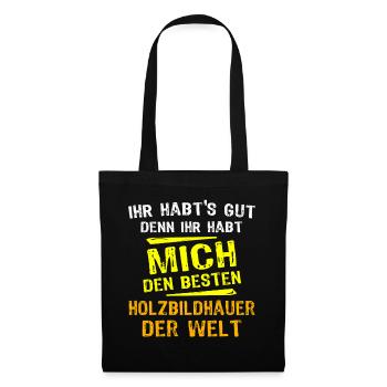 Wood Sculptor Gift - Tote Bag - black - Front