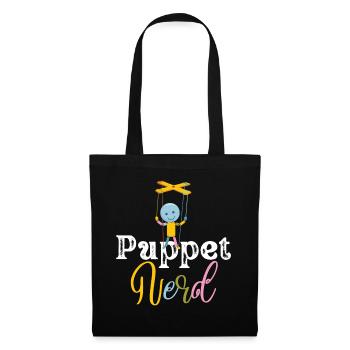 Puppen-Nerd-Marionettenkunst - Stoffbeutel - Schwarz - Vorne