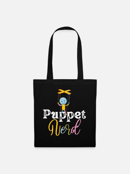 Puppen-Nerd-Marionettenkunst - Stoffbeutel - Schwarz
