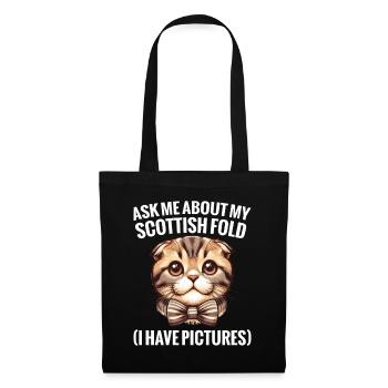  Scottish Fold Owner Kitten Lover Cat Food - Tote Bag - black - Front