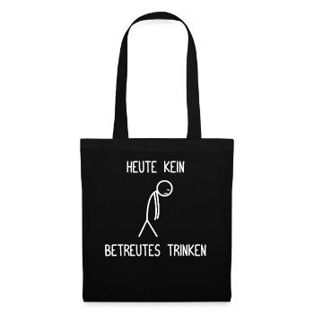 Bière surveillée bière, amateurs de bière, bière - Sac en tissu - noir - Devant