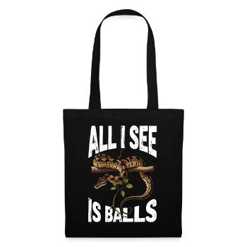 King Python Snakes Lover Terrarium Python - Tote Bag - black - Front