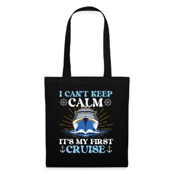 First Cruise 2026 Retro Calm Not Possible Outfit - Tote Bag - black - Front