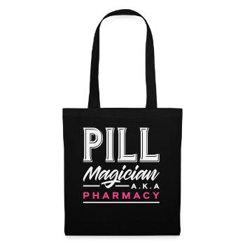 Magicien des pilules, pharmacien, technicien en pharmacie - Sac en tissu - noir - Devant