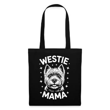 West Highland White Terrier Spruch Westie Geschenk - Stoffbeutel - Schwarz - Vorne