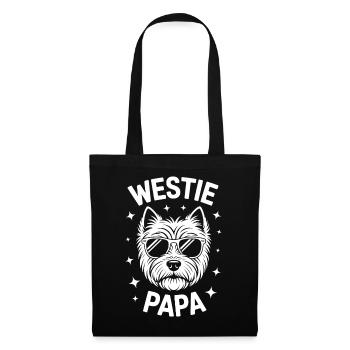 West Highland White Terrier Spruch Westie Geschenk - Stoffbeutel - Schwarz - Vorne