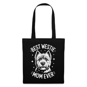 West Highland White Terrier Spruch Westie Geschenk - Stoffbeutel - Schwarz - Vorne
