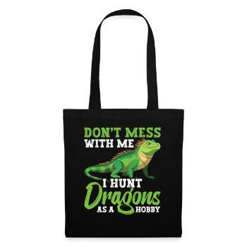  Reptile Hunter Equipment Iguana Slayer Lizard - Tote Bag - black - Front