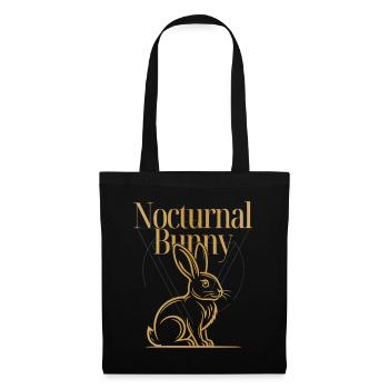 Conception du Lapin de Pâques nocturne du Lapin de Pâques nocturne - Sac en tissu - noir - Devant