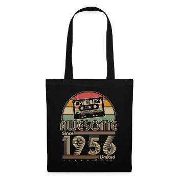 Cadeau de 70e anniversaire Vintage 1956 Rétro - Sac en tissu - noir - Devant