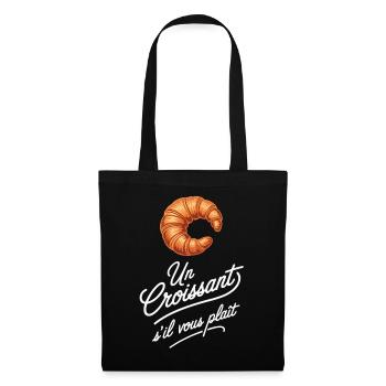 France Breakfast Un Croissant S'il Vous Plait - Tote Bag - black - Front