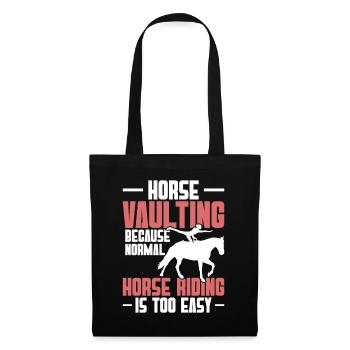 Cheval de saut féminin Gymnastique cheval Pulner Cheval - Sac en tissu - noir - Devant