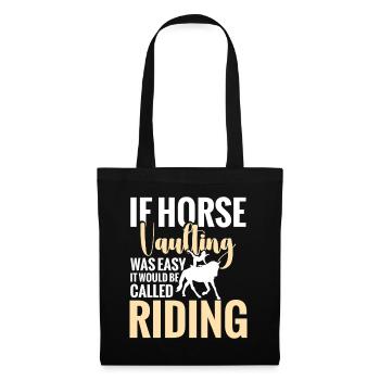 Horse Vaulter Gear Künstlerisches Reitpferd - Stoffbeutel - Schwarz - Vorne