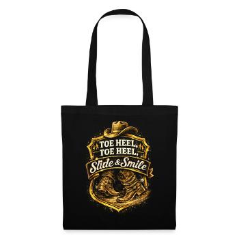 Danse en ligne Danseur en ligne Talon à la pointe - Sac en tissu - noir - Devant