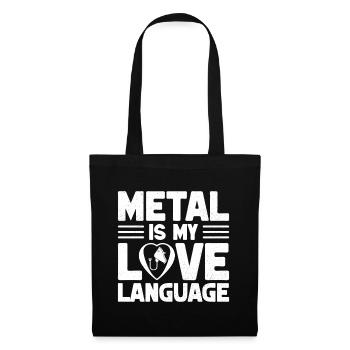 Anesthesiologist Metal My Love Anesthesia - Stoffbeutel - Schwarz - Vorne