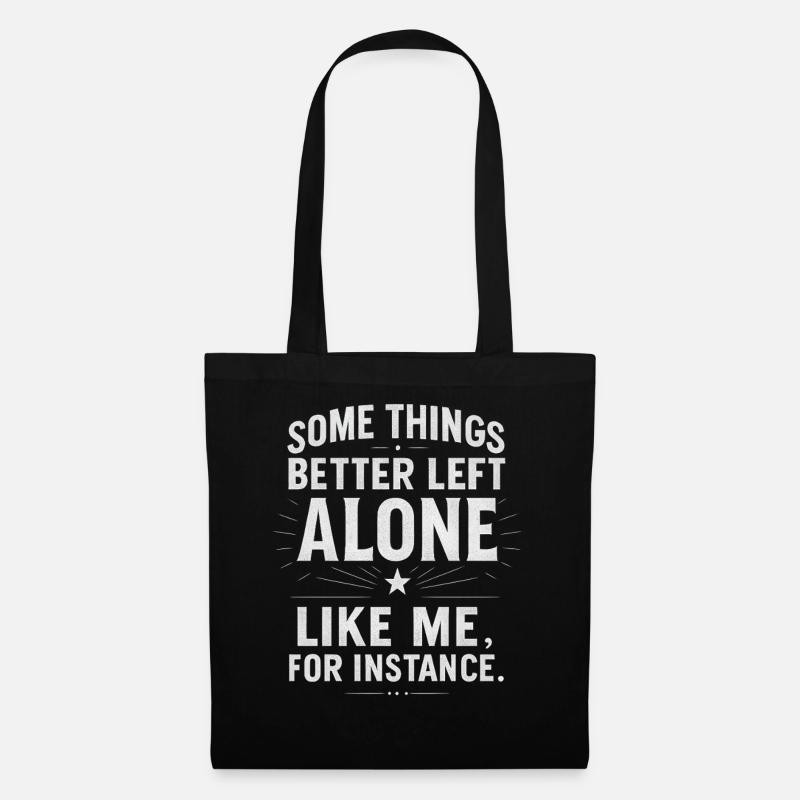 Lustiger Spruch Introvertierte Nerds Geschenkidee - Stoffbeutel - Schwarz