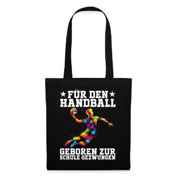 Handball Liebhaber Handball Sport Spieler Handball - Stoffbeutel - Schwarz - Vorne
