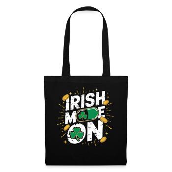 Irish Mom Shamrock Gold Fiesta - Stoffbeutel - Schwarz - Vorne
