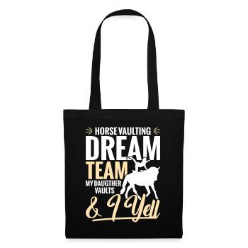 Saut cheval Papa Papa Gymnastique Cheval - Sac en tissu - noir - Devant