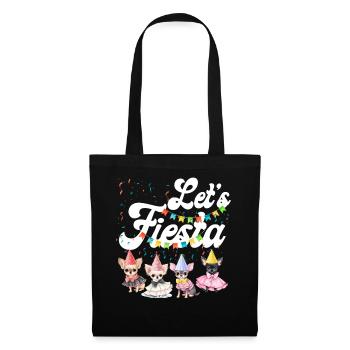 Chihuahua Chihuahueño Let's Fiesta - Tote Bag - black - Front