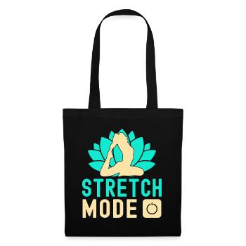 Mode étirement de yoga sur Funny Yoga - Sac en tissu - noir - Devant