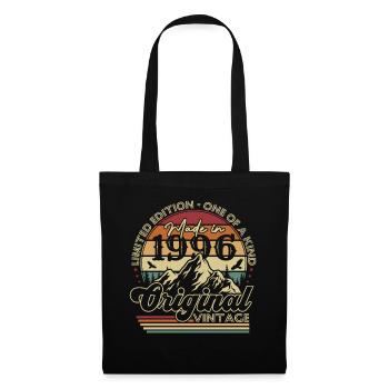 Cadeau d’anniversaire original vintage vintage 1996 - Sac en tissu - noir - Devant