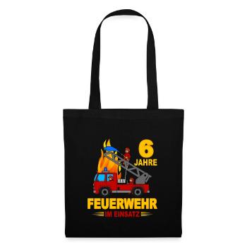 Fire brigade 6 years in action - Tote Bag - black - Front
