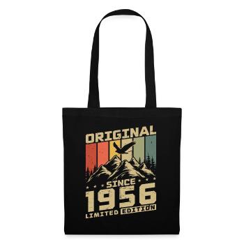 Cadeau d’anniversaire original vintage de 1956 - Sac en tissu - noir - Devant