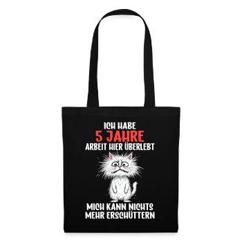 5 Year Company Anniversary Service Anniversary Work - Tote Bag - black - Front