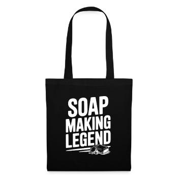 Légende de la fabrication de savon - Sac en tissu - noir - Devant