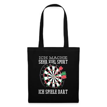 Darts Sport Joke - Tote Bag - black - Front