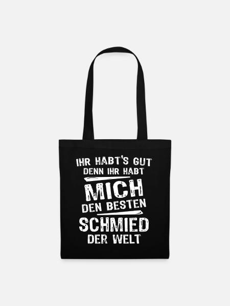 Schmied - Stoffbeutel - Schwarz