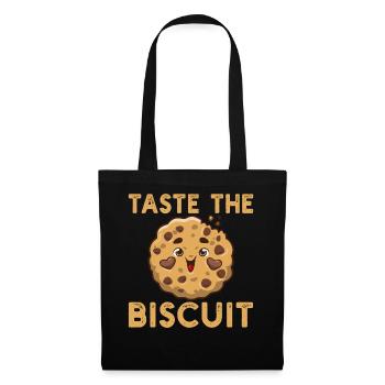 Goûtez le biscuit - Sac en tissu - noir - Devant