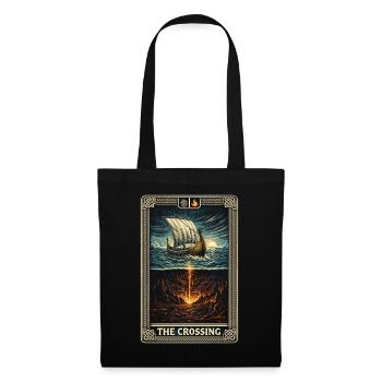 Skandinavisch Wikinger The Crossing Tarot Card - Stoffbeutel - Schwarz - Vorne